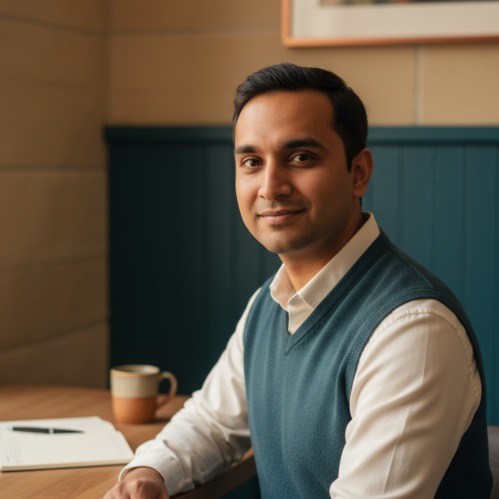 Amit Kumar, mortgage broker in Leppington, NSW (placeholder portrait pending a supplied headshot).